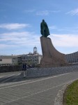 Leifur statue, given by the US.
