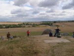Oct 03 - View towards the sanctuary and 5-barrow hill