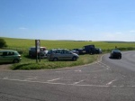 cars begin to accumulate - and to be moved on