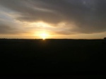 until the first beam shone above the horizon