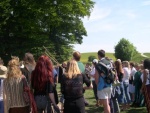 Then the rituals - first Arthur's - started to attract their crowds and their media cameras...