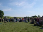 The Druid circle on solstice day