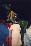 ... and a procession goes around the circle of stones.